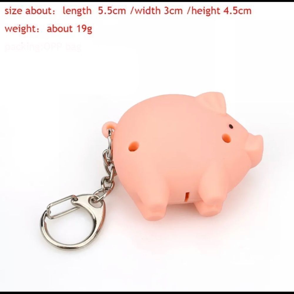 Pig Keychain With Led Flashlight - image 6